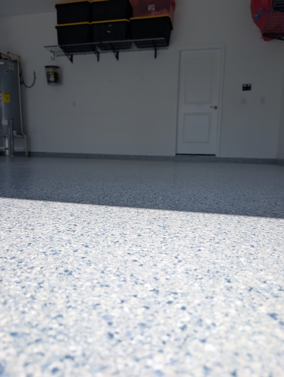 Stunning Flake Polyaspartic Floor in Winter Garden image