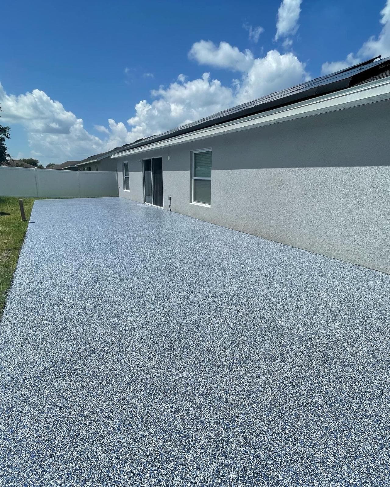 Stylish Poly Aspartic Flake Coating in Poinciana image