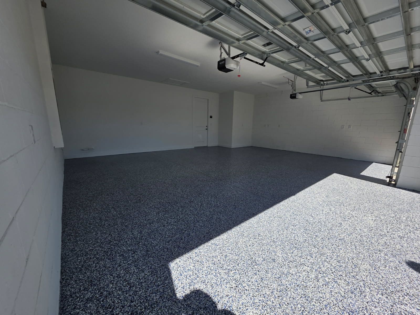 Project Sleek Garage Makeover in Winter Garden with Orbit Polyaspartic Flake Coating image